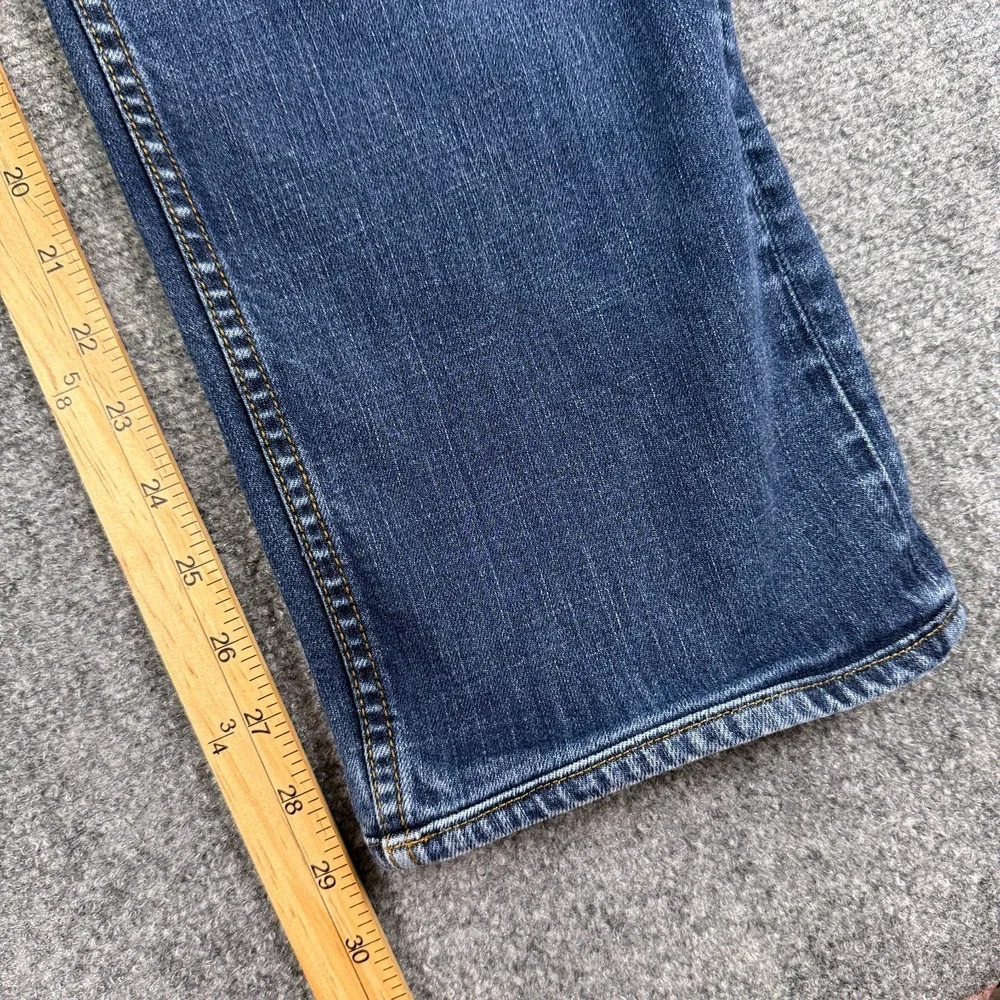 Banana Republic Straight Jeans Mens 33x32 Medium Wash Stretch Denim Blue Classic